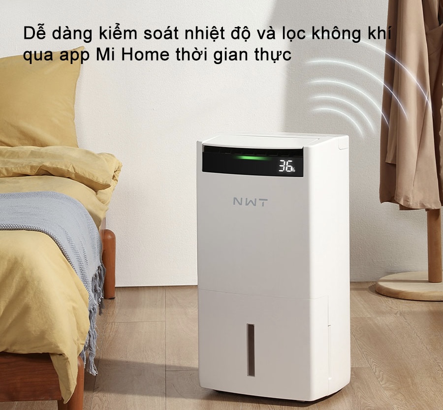 Máy hút ẩm Xiaomi New WideTech WDH24WU1 (90m²/24lít) - Không khí trong sạch!